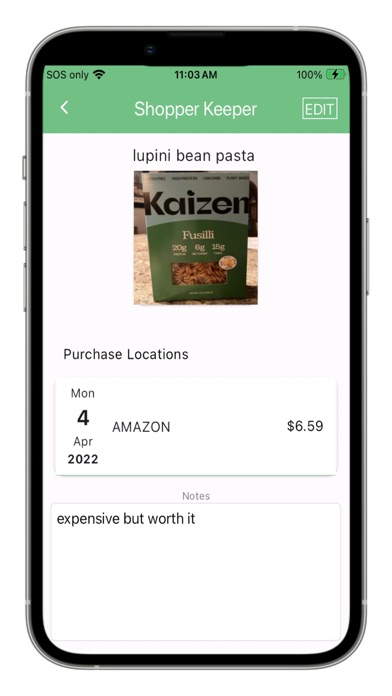 Shopper Keeper Screenshot