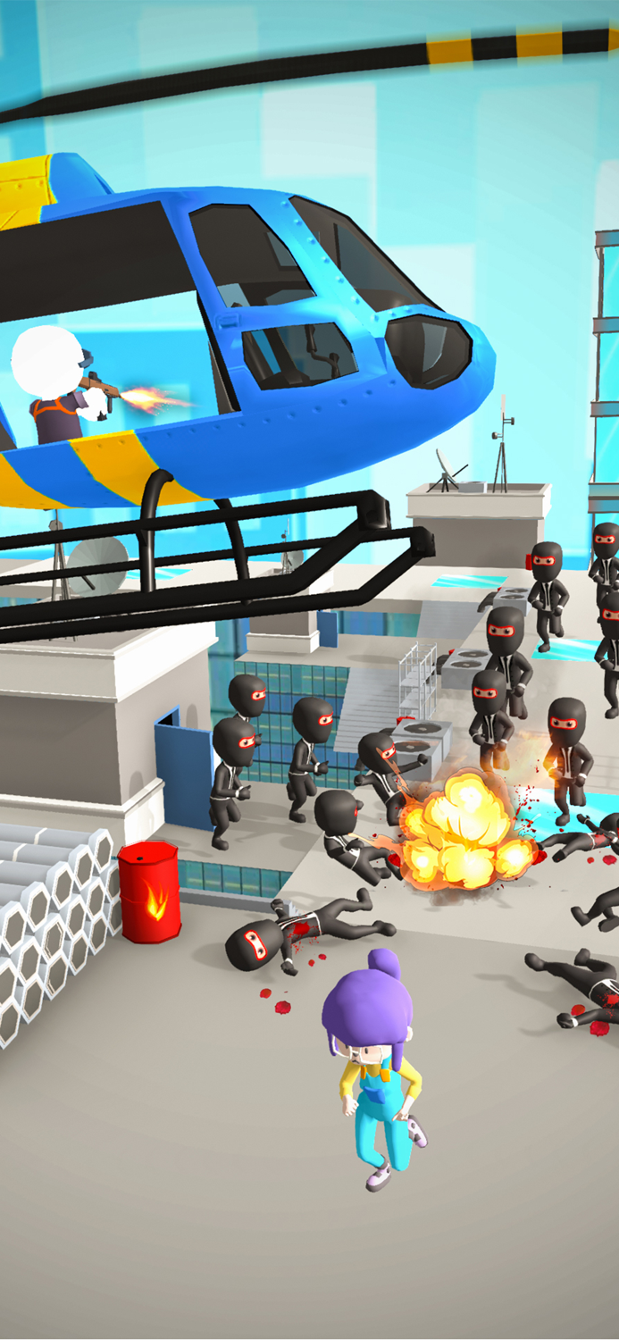 Save Girl Heli Escape Game