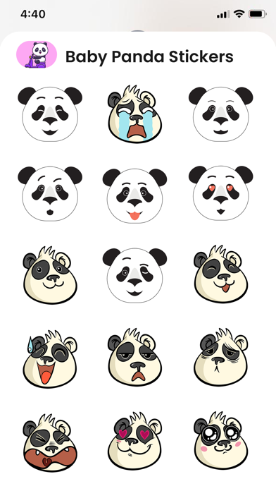 Baby Panda Stickers! Screenshot