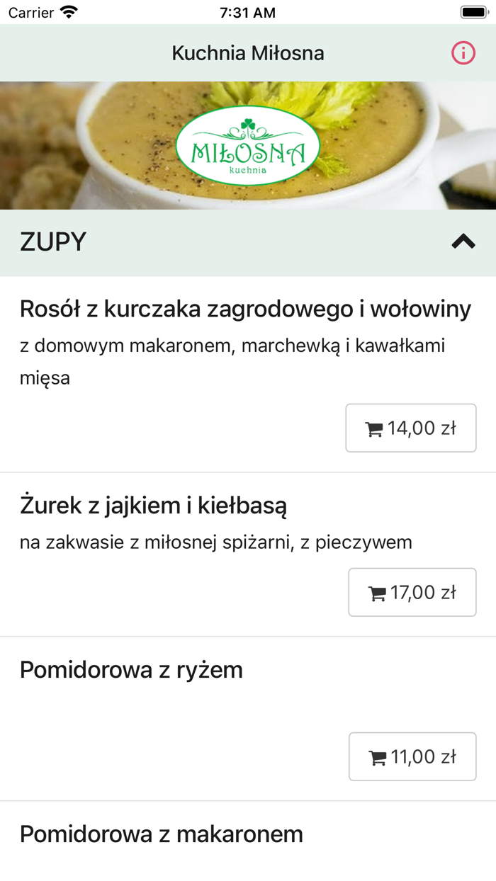 Kuchnia Milosna Warszawa