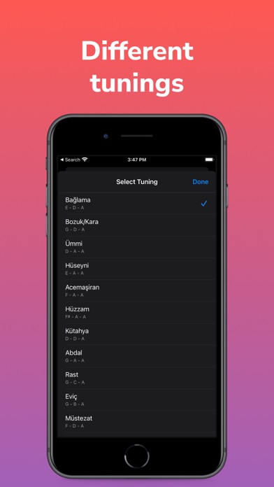 Bağlama Tuner Screenshot