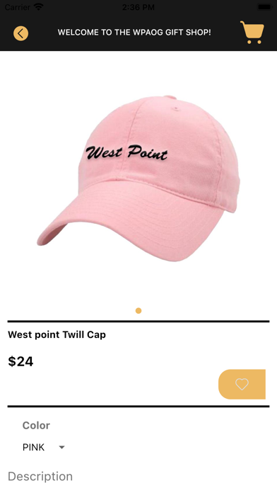 West Point AOG Gift Shop Screenshot