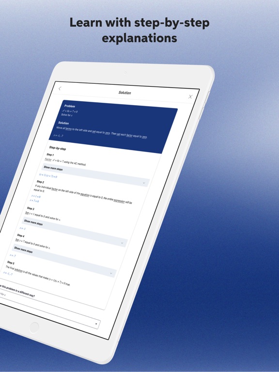 Screenshot #5 pour Mathway - Solutionneur de math