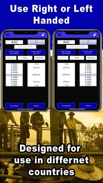 Livestock Auction Calculator Screenshot