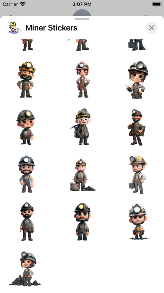 #3. Miner Stickers (iOS) By: Paul Scott