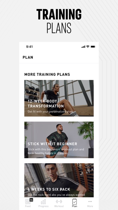 adidas Training by Runtastic Screenshot