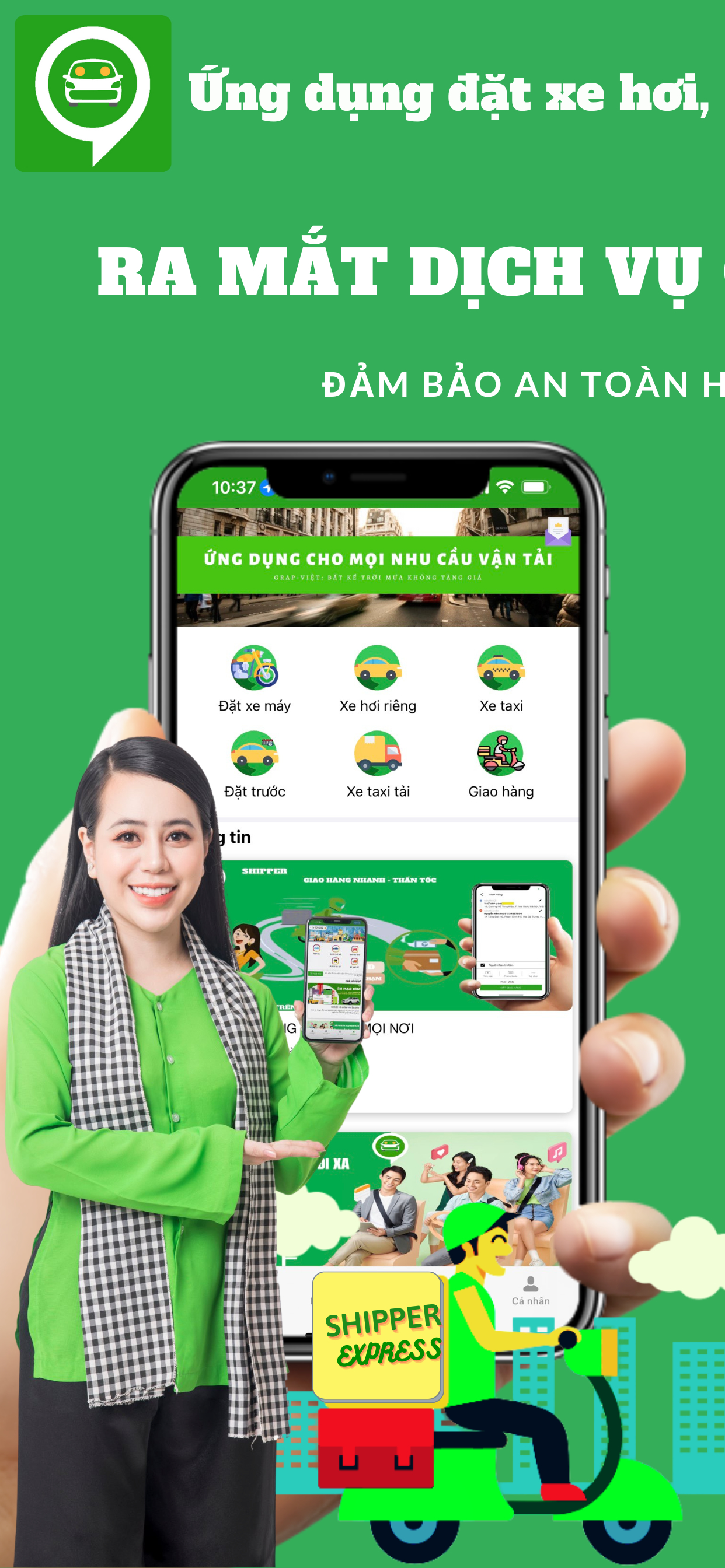 Grap Việt - Đặt Car Bike Taxi