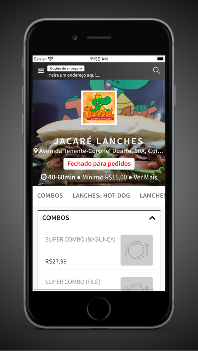 Jacaré Lanches Cuiabá Screenshot