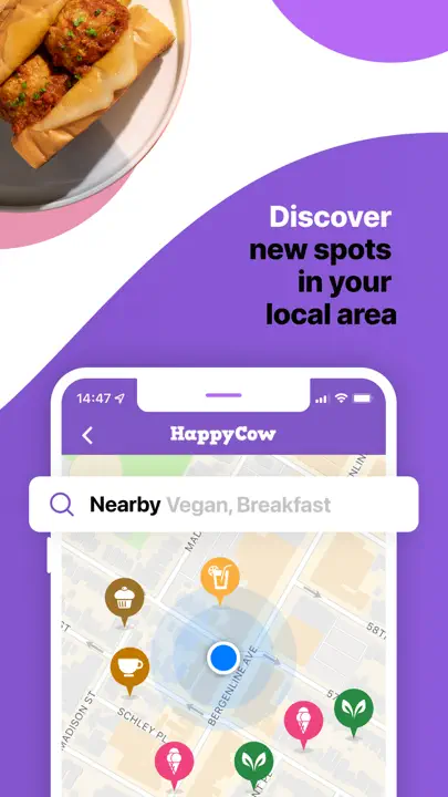 HappyCow - Vegan Food Near You iPhone-skjermbilde 2