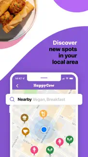 happycow - vegan food near you iphone screenshot 2