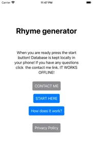 rhyme generator iphone screenshot 4