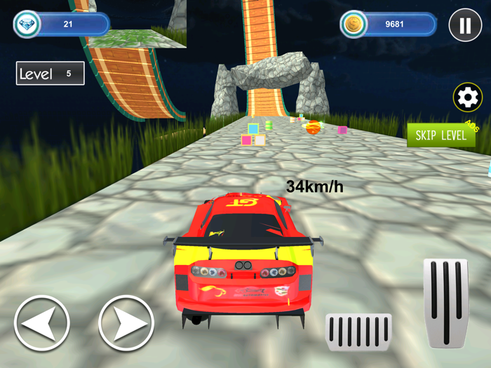 Mega Car Stunt-Sky City Racing