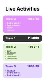 tasks - create live activities iphone screenshot 1