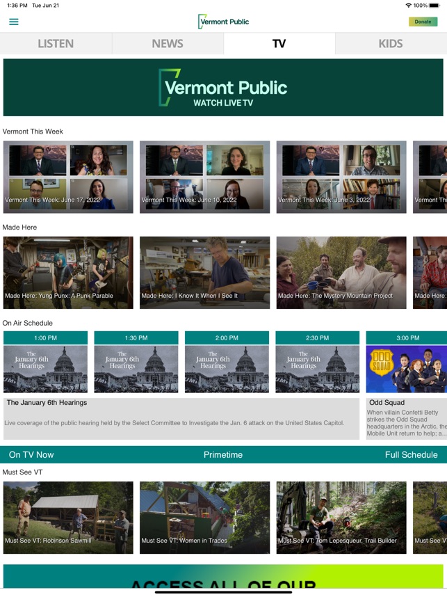 Vermont public store radio live stream