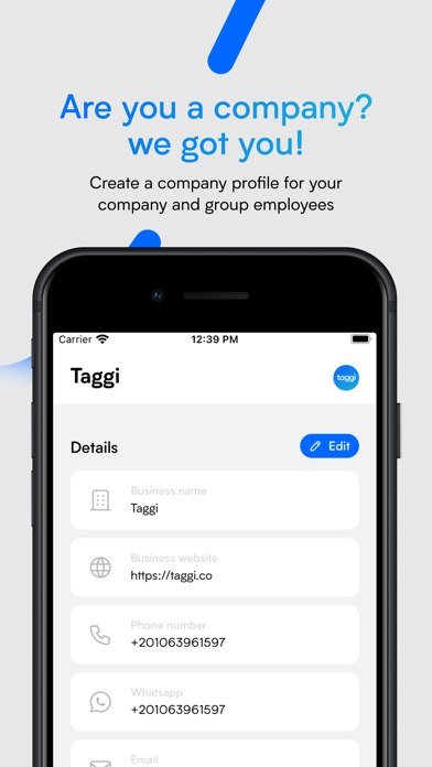 Taggi - Smarter networking Screenshot
