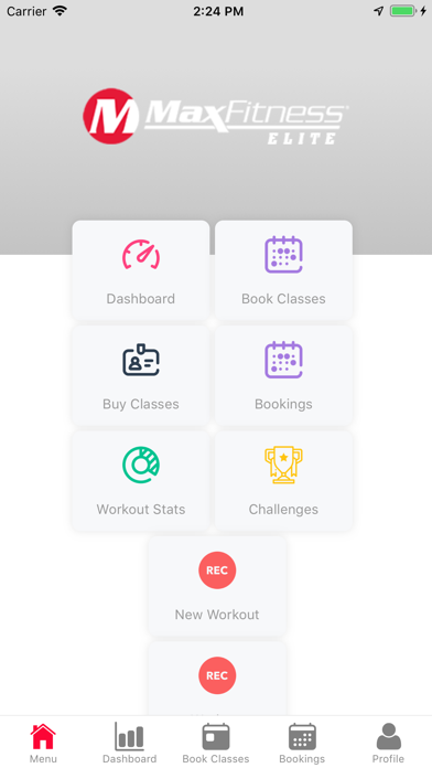 Max Fitness App Screenshot