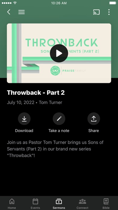 Praise Family Church Screenshot
