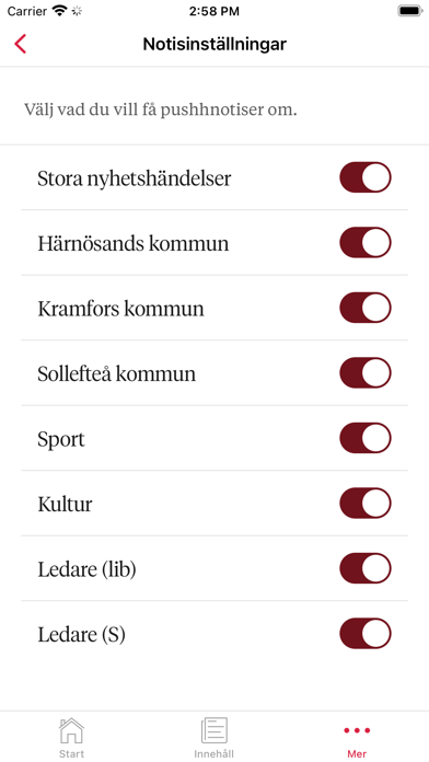 Tidningen Ångermanland Screenshot