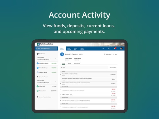 NJFCU Mobile iPad screenshot 7 - Finance app