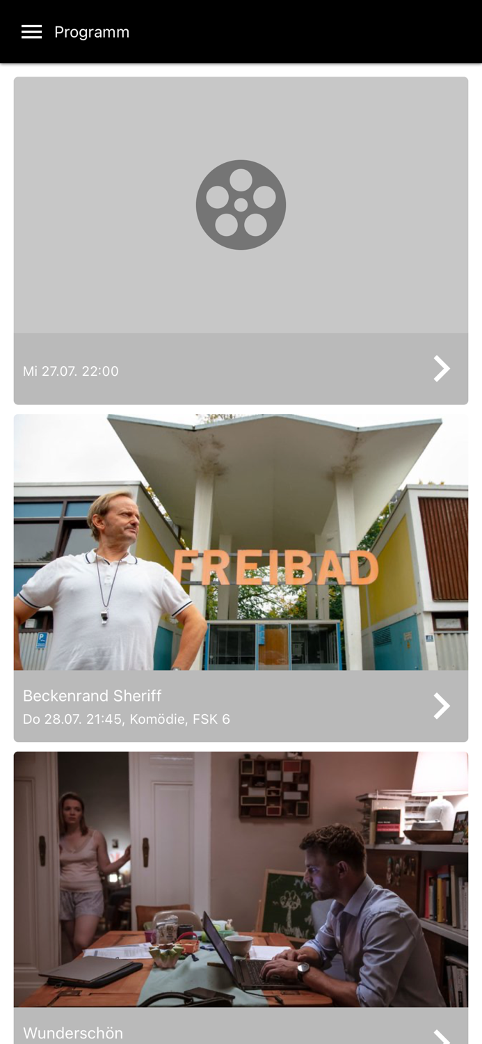 Open Air Kino auf der Burg