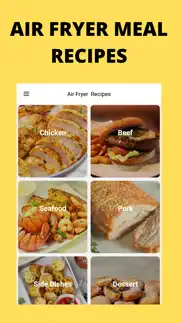 air fryer meal recipes app iphone screenshot 1
