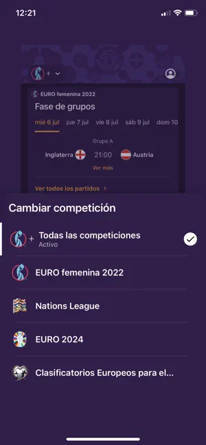 Captura de Pantalla 10 La oficial EURO Femenina 2022 iphone