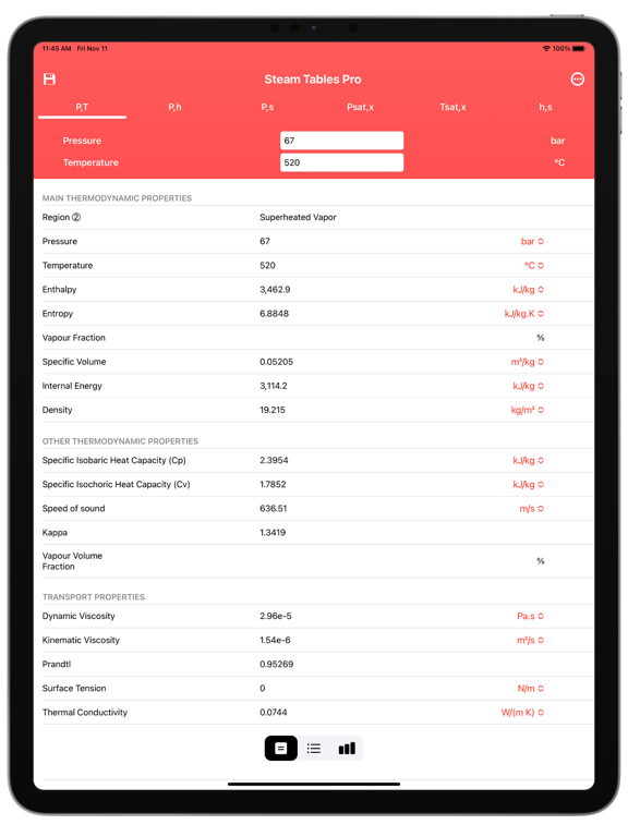 Screenshot #4 pour Steam Tables Pro
