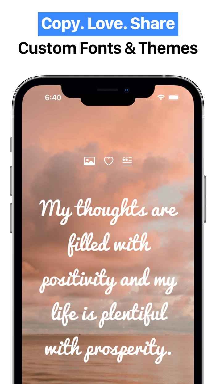 Affirmations Widget - I AM