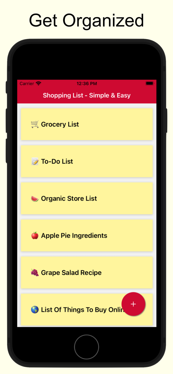 Shopping List - Simple and Easy