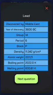 the periodic table quiz iphone screenshot 3