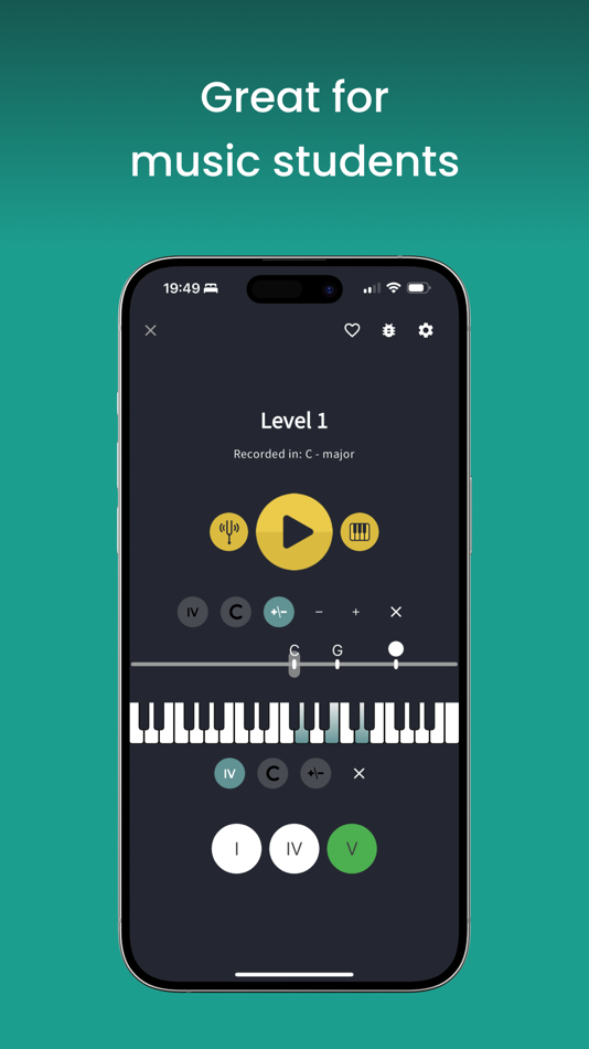 #2. ChordProg Ear Trainer (iOS) Podle: DevDa AS