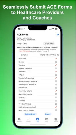 Game screenshot ClockConcussion: Log Symptoms hack
