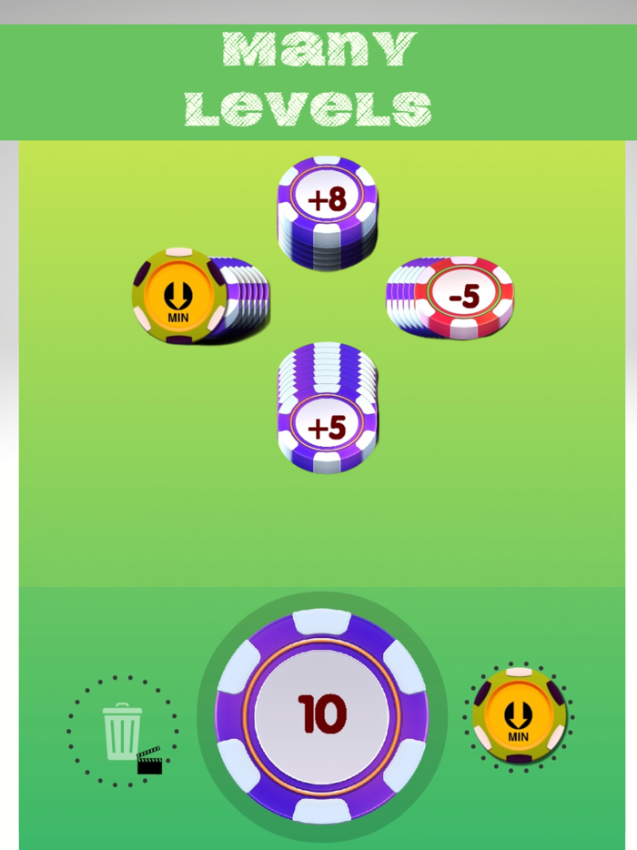 Number games - solitaire style