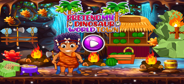 Pretend My Dinosaur World Town