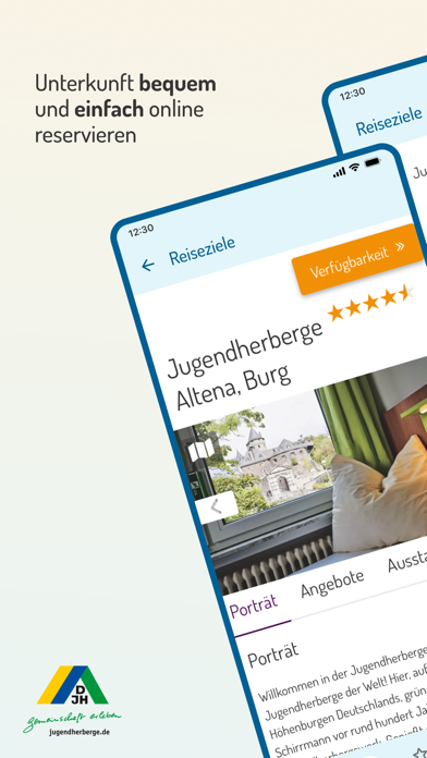 DJH Youth Hostels in Germany Screenshot