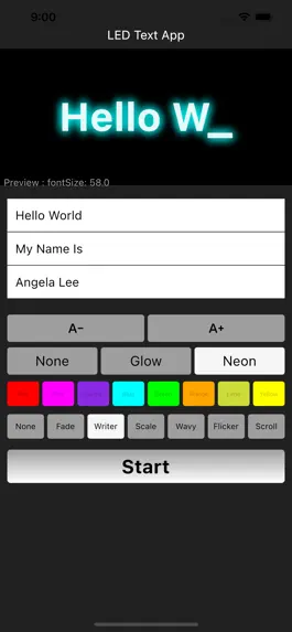 Game screenshot LED Text Effect hack