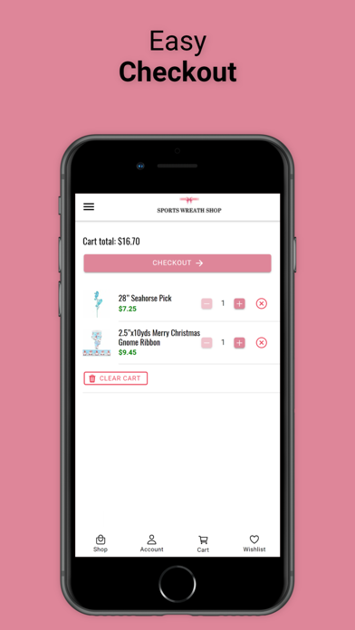 Sports Wreath Shop Screenshot