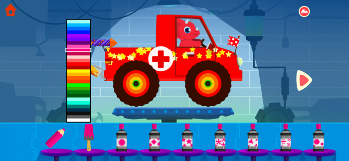 Dinosaur Car games for kids