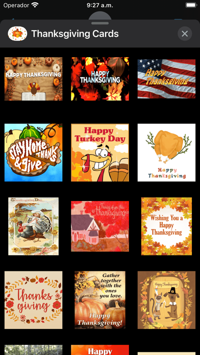 Thanksgiving - Animated Cards Screenshot
