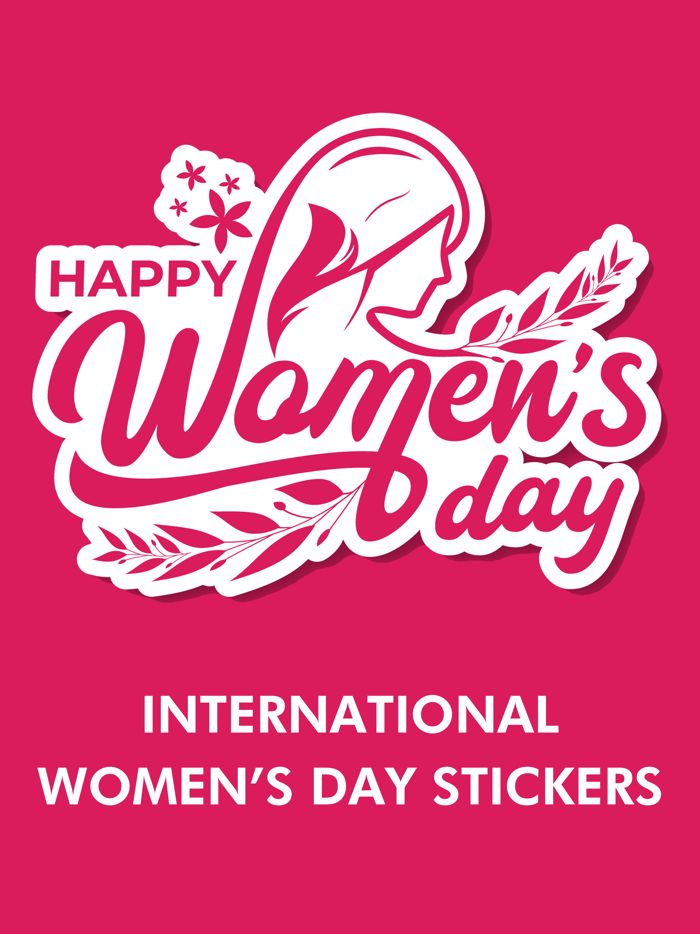 Womens Day Stickers set