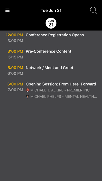 Premier Inc. Events Screenshot