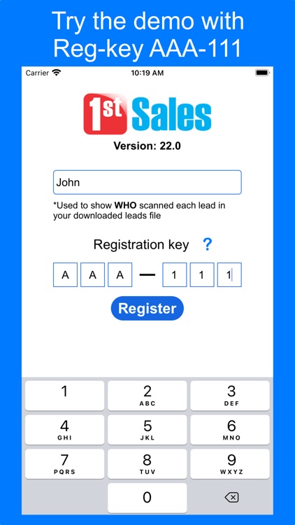 1st Sales Lead Retrieval