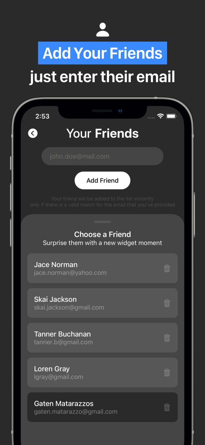 Widget Buddy - LiveIn Friends