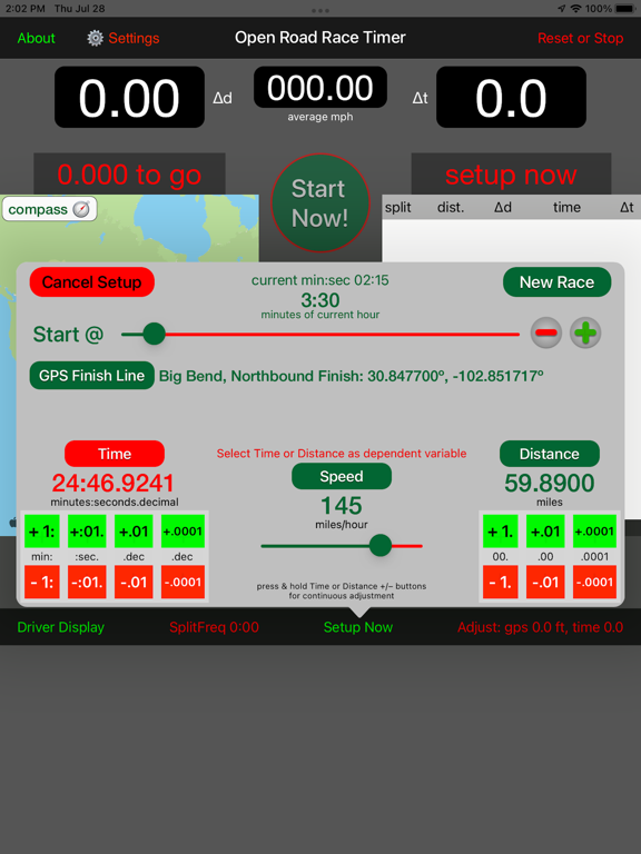 Screenshot #6 pour Open Road Race Timer