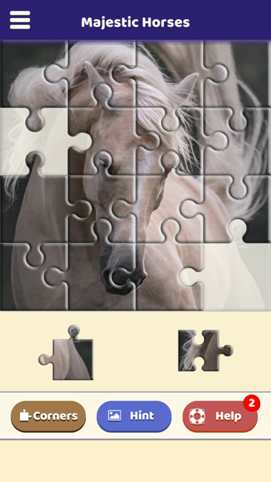 Majestic Horses Puzzle Screenshot