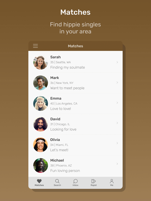 Screenshot #4 pour Hippie Dates Dating App