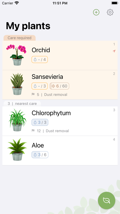 Plant Care Reminder App Screenshot