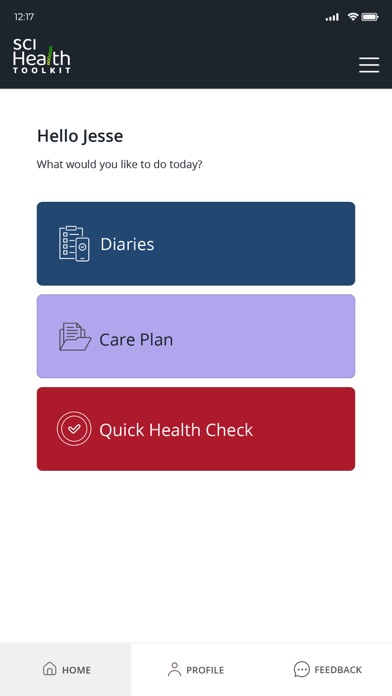 SCI Health Toolkit Screenshot