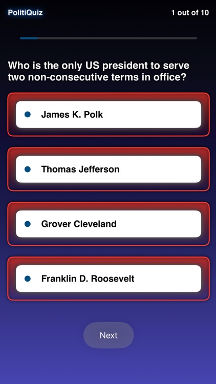 Political Quiz Challenge