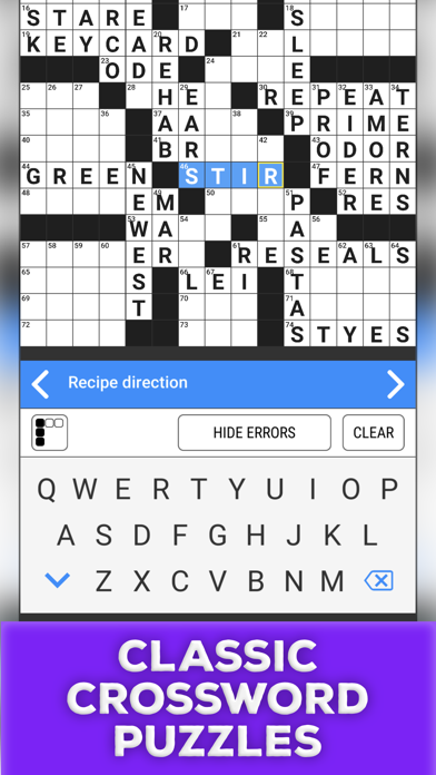 Classic Crossword Games Screenshot